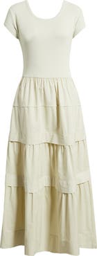 BOSS Orange Tiered Midi Dress