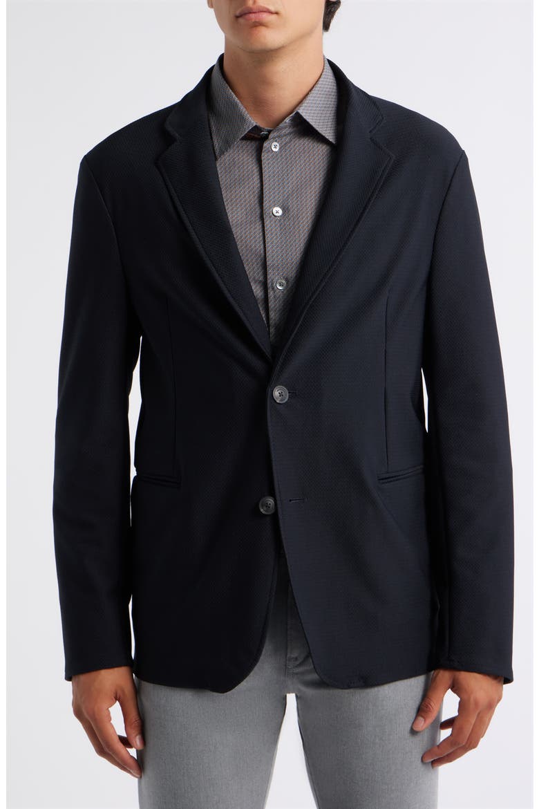Rice Stitch Sport Coat, Alternate, color, NAVY