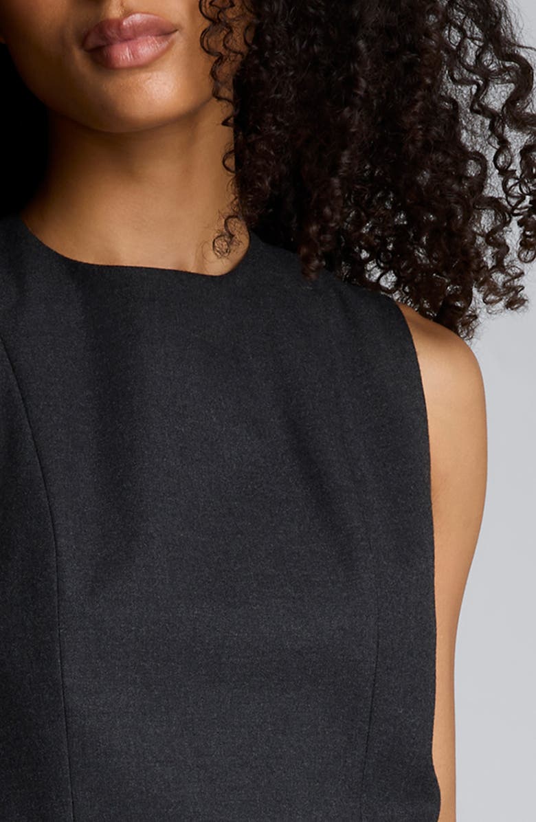 Kenneth Cole Modern Sleeveless Sheath Midi Dress, Alternate, color, Char Cole