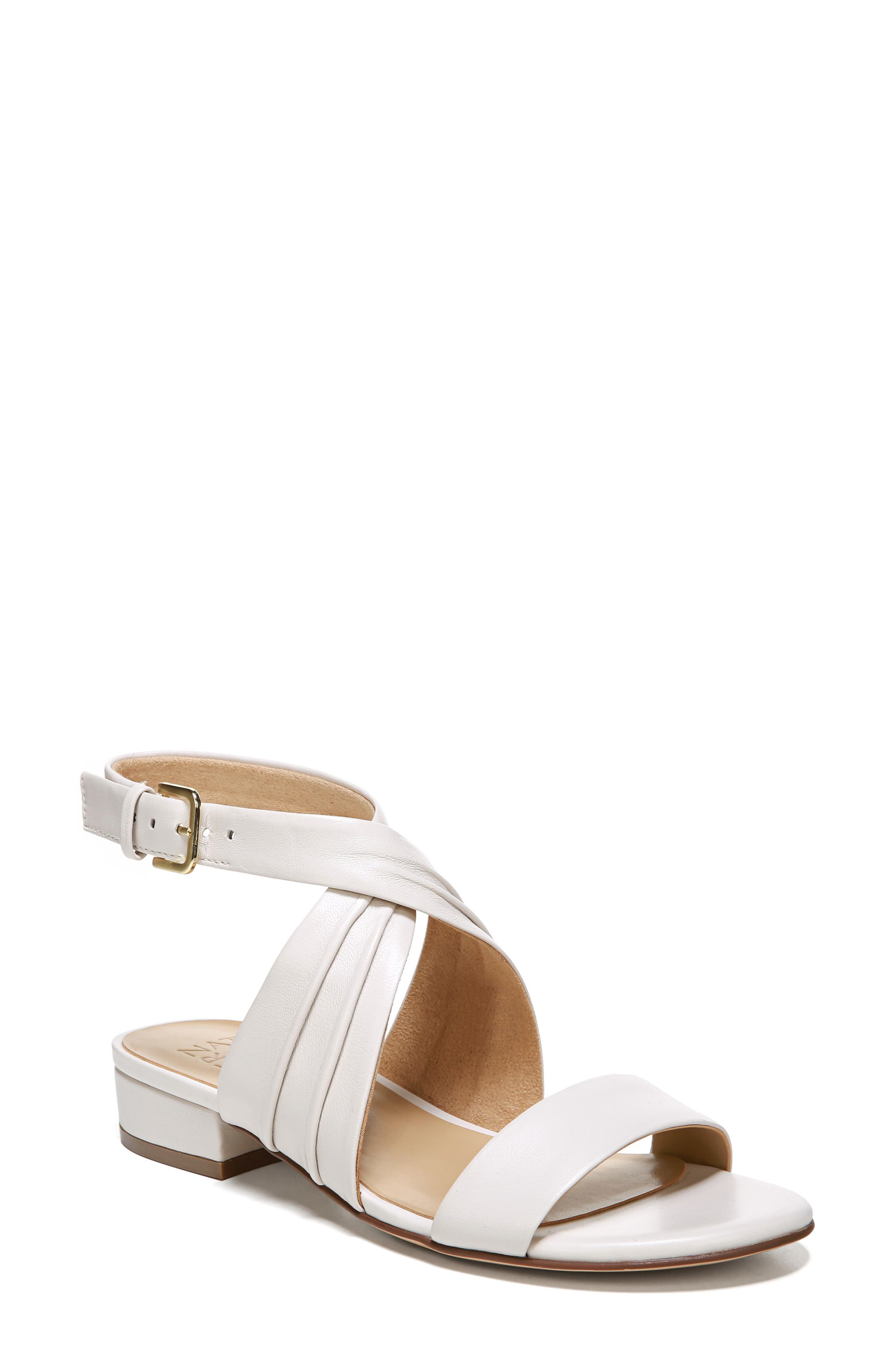 Maddy Ankle Strap Sandal, Main, color, ALABASTER LEATHER