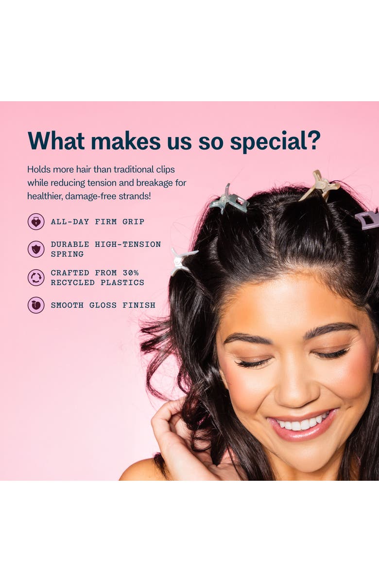 Gimme Beauty Small Rectangle Claw Clip for Fine Hair, Alternate, color, Beige