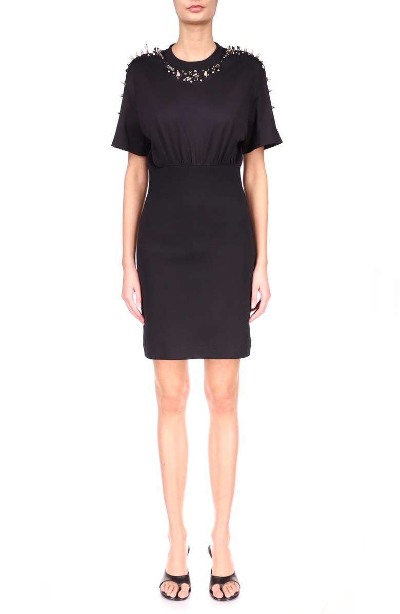 Givenchy Spike Embellished T-Shirt Dress, Main, color, 