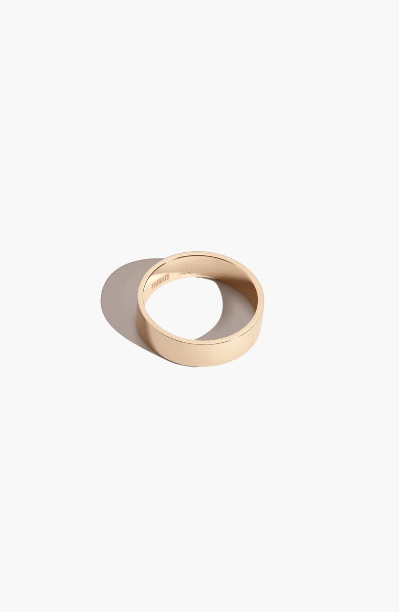 Aurate New York Modern Cigar Band Ring, Alternate, color, Gold