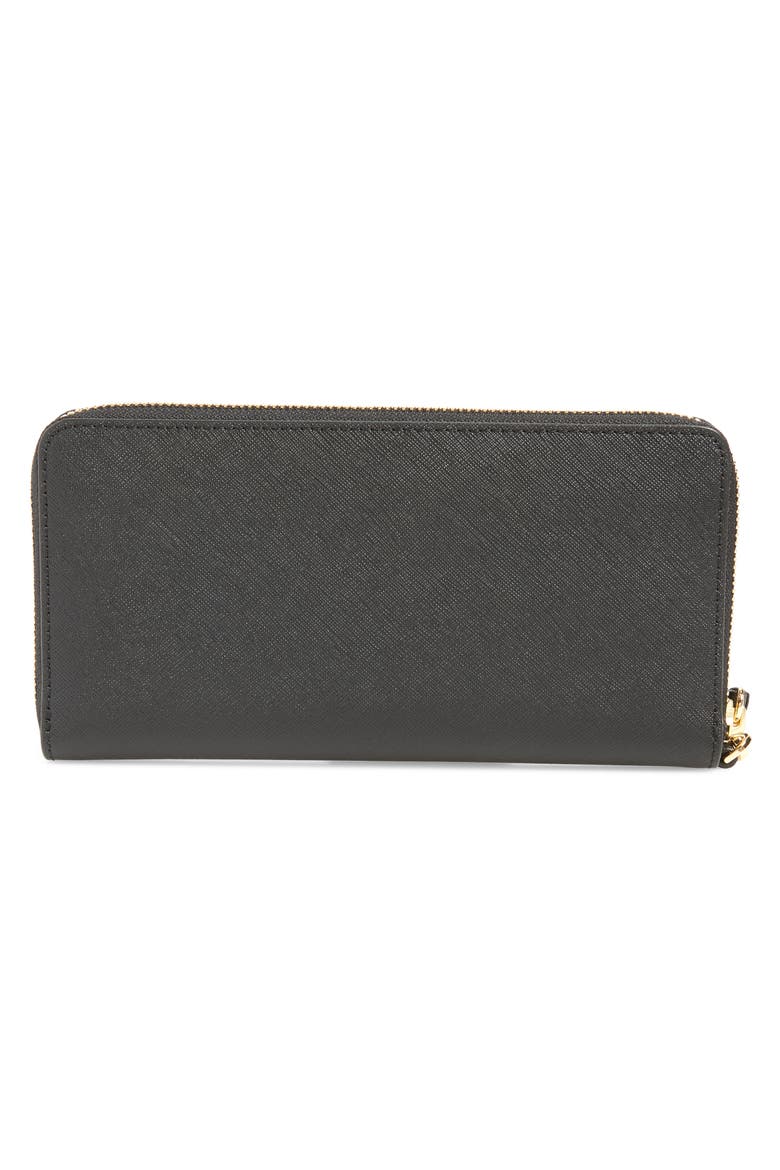 Robinson Leather Passport Continental Wallet, Alternate, color, BLACK