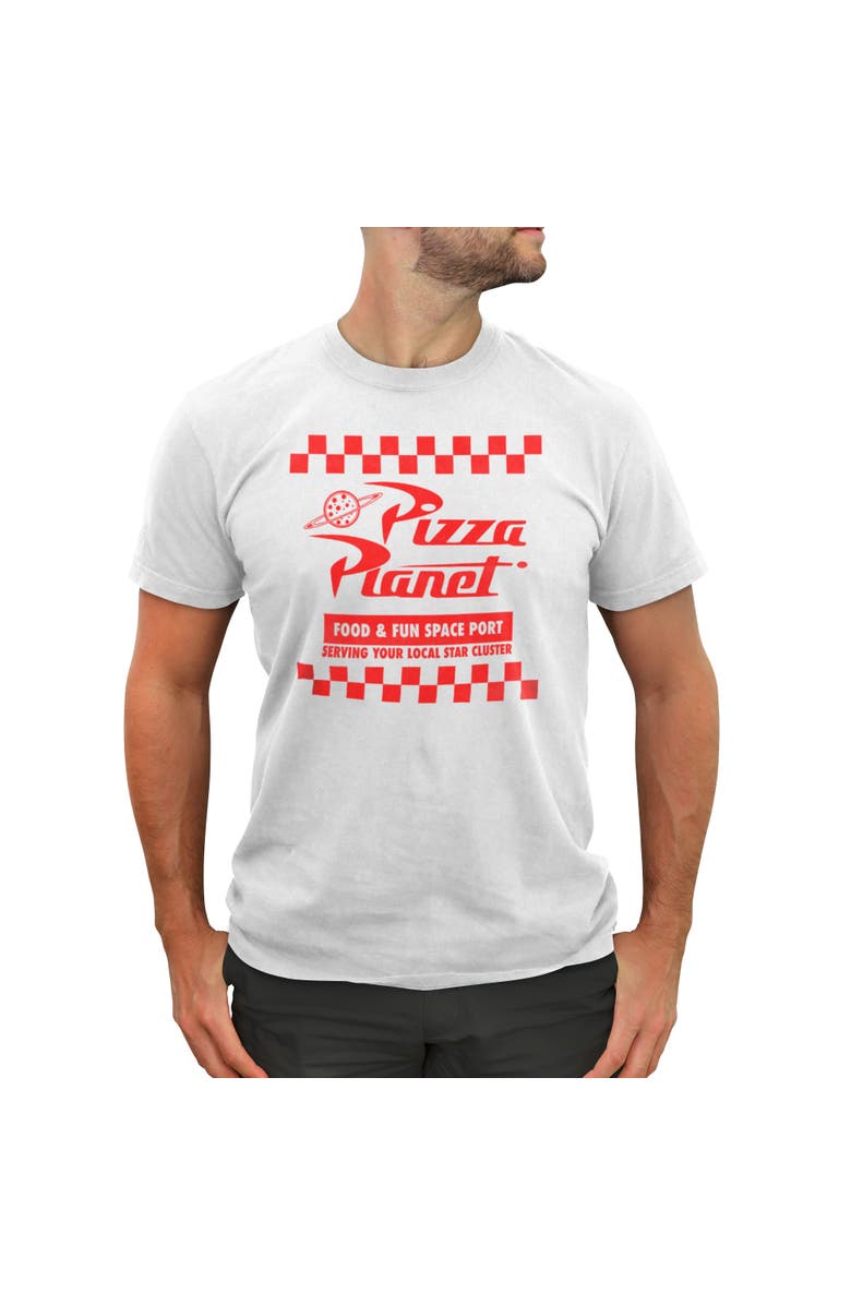 Toy Story Men's Toy Story Pizza Planet Uniform  Graphic T-Shirt, Main, color, White