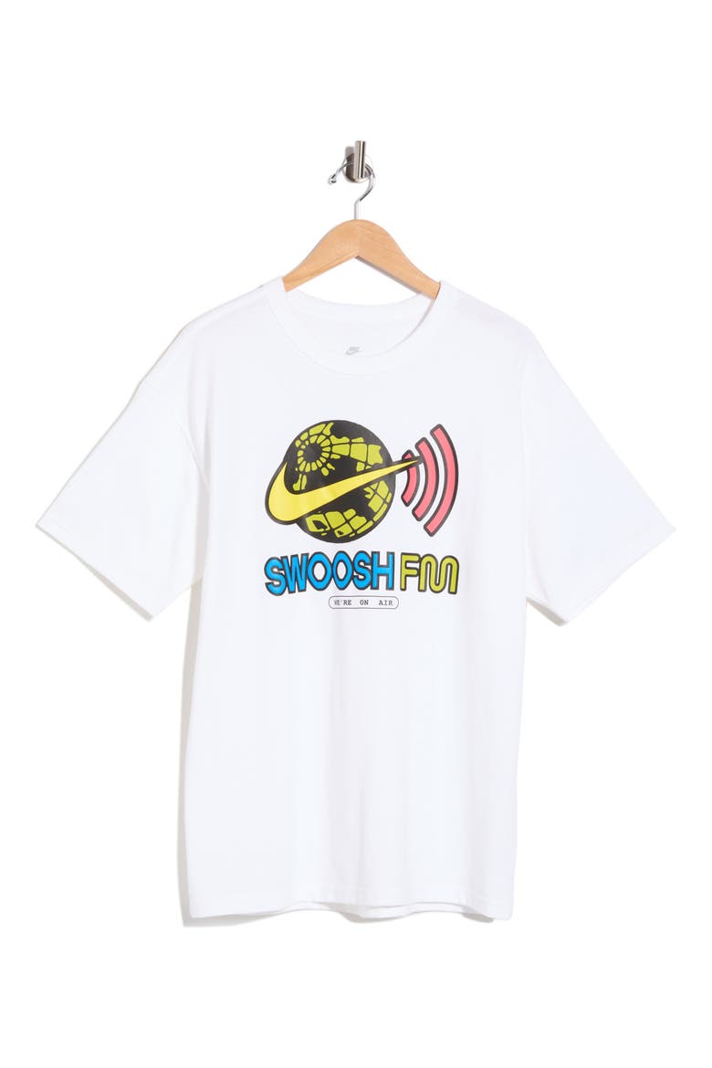 Sportswear Swoosh FM Graphic T-Shirt, Main, color, WHITE