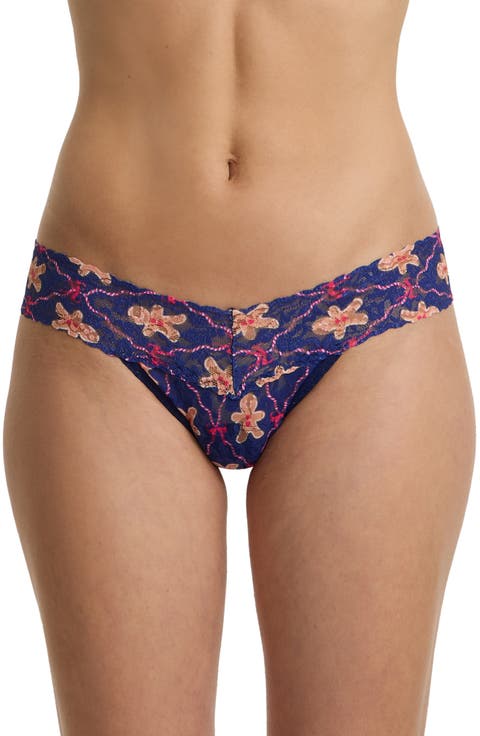 Print Low Rise Thong