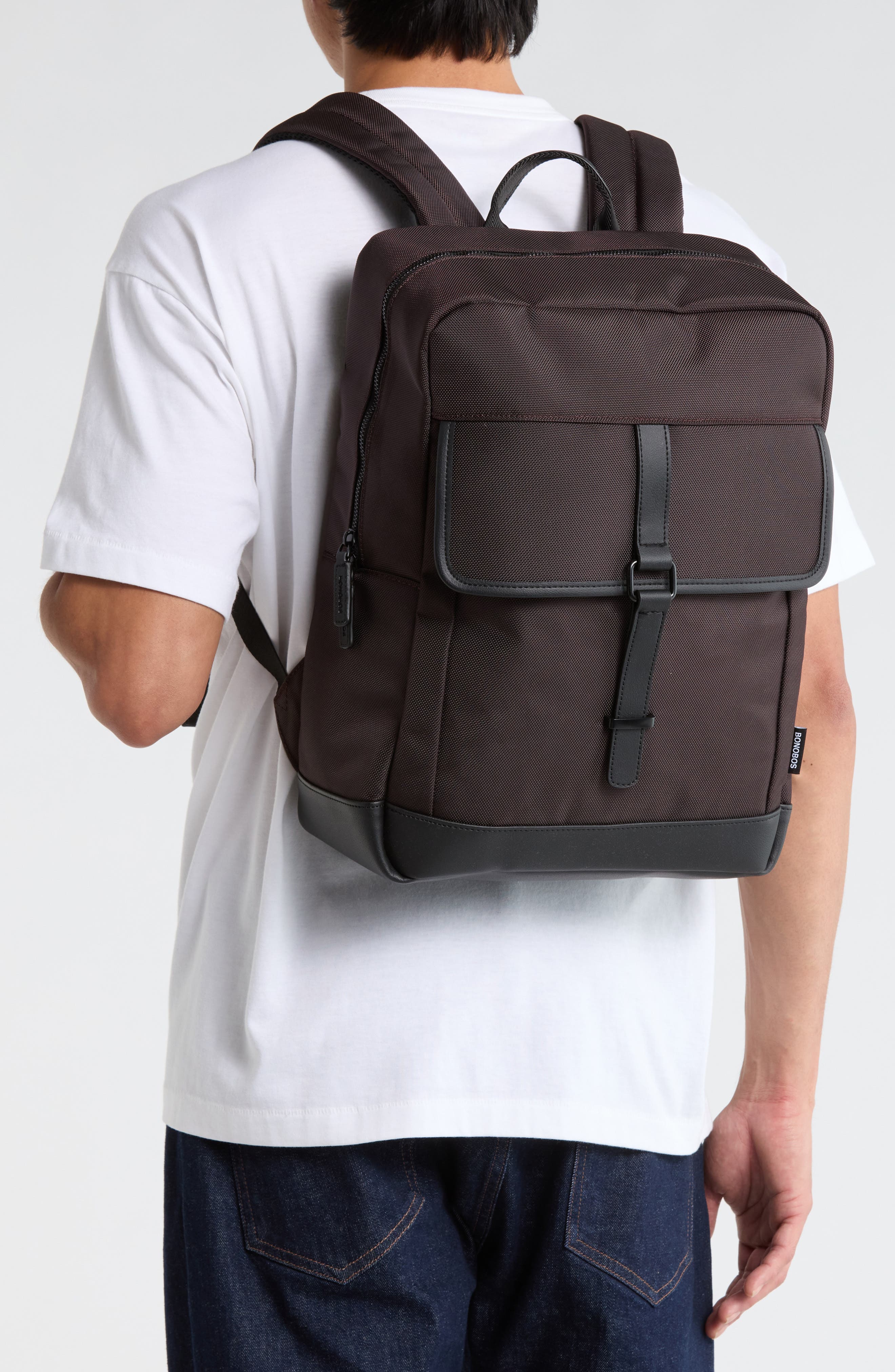 Bonobos Ballistic Nylon Laptop Backpack, Alternate, color, Brown