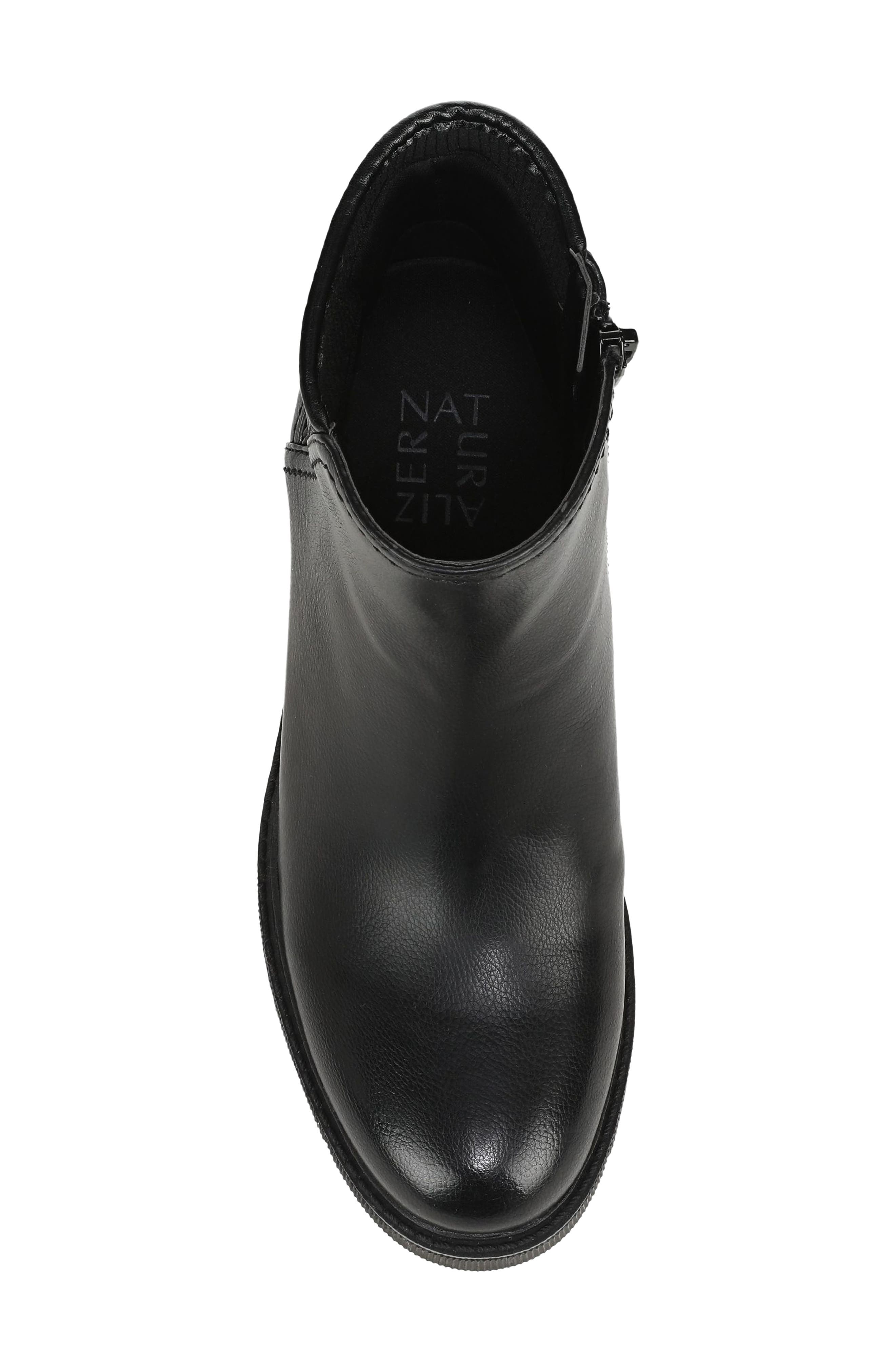 Janet Faux Leather Bootie, Alternate, color, BLACK EMBOSSED FAUX LEATHER