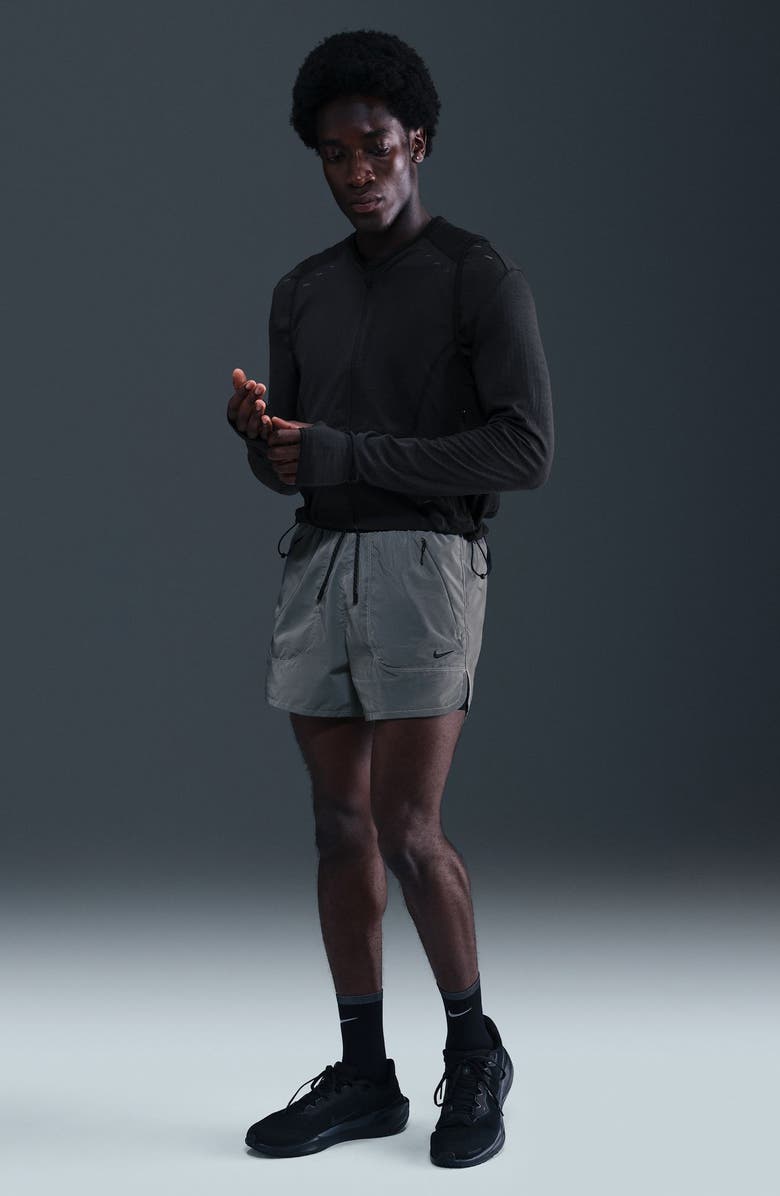 Nike Dri-FIT 2-in-1 Reflective Running Shorts, Alternate, color, Black/ Reflective Silver