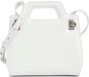 FERRAGAMO Mini Wanda Leather Top Handle Bag