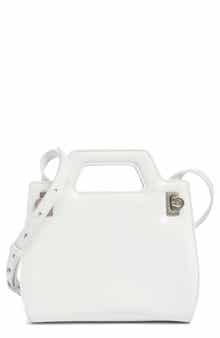 FERRAGAMO Mini Wanda Leather Top Handle Bag