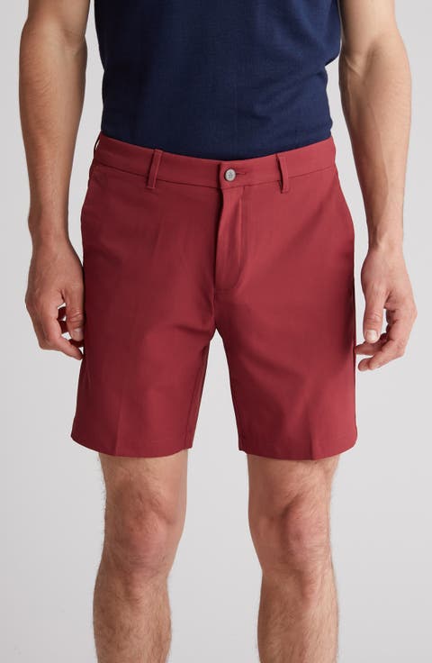9-Inch Solid Flat Front Golf Shorts