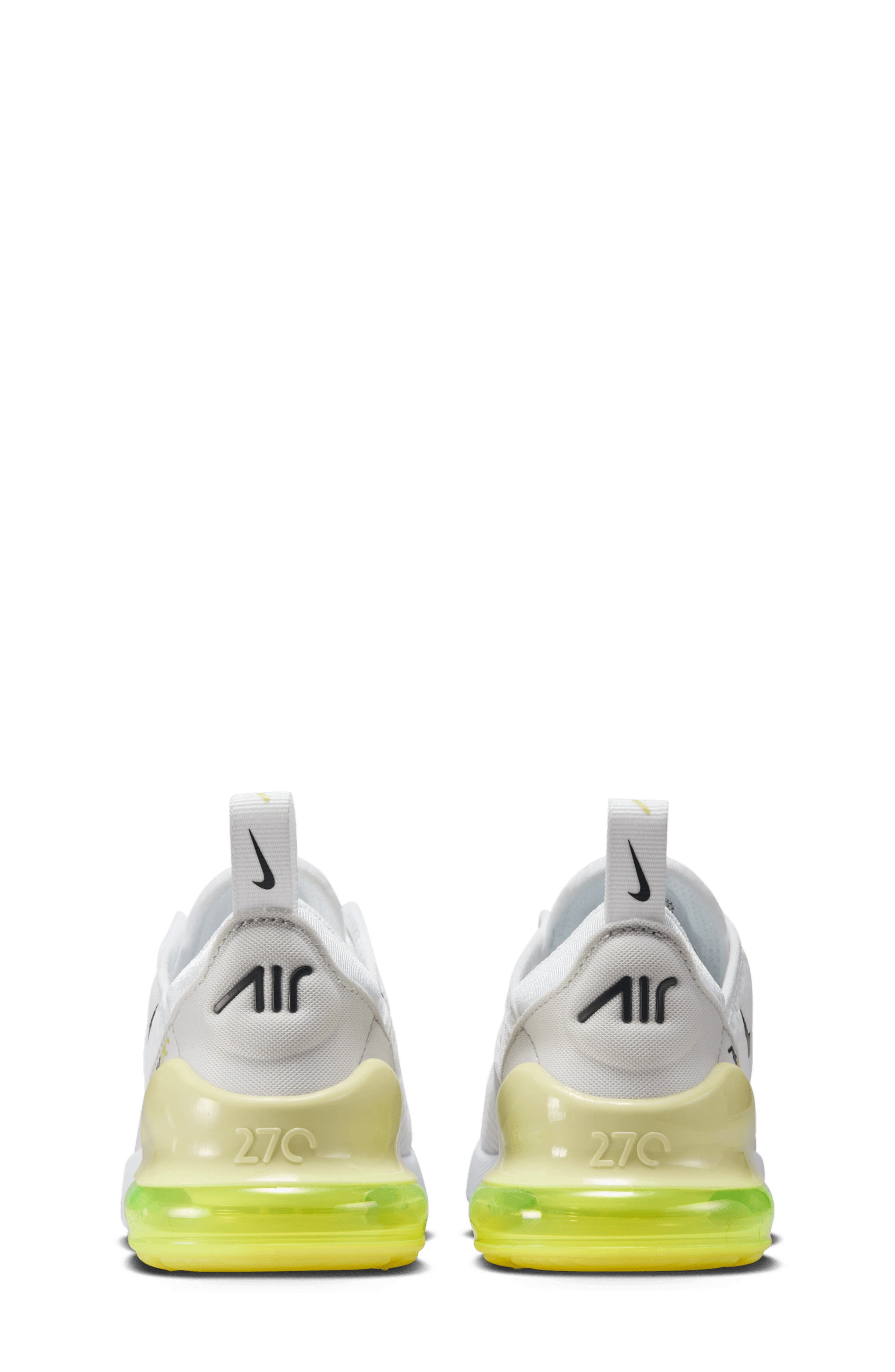 Nike Kids' Air Max 270 Sneaker, Alternate, color, White/ Lime/ Grey/ Anthracite