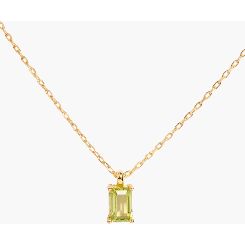 Little Sky Stone Birthstone Necklace In Green