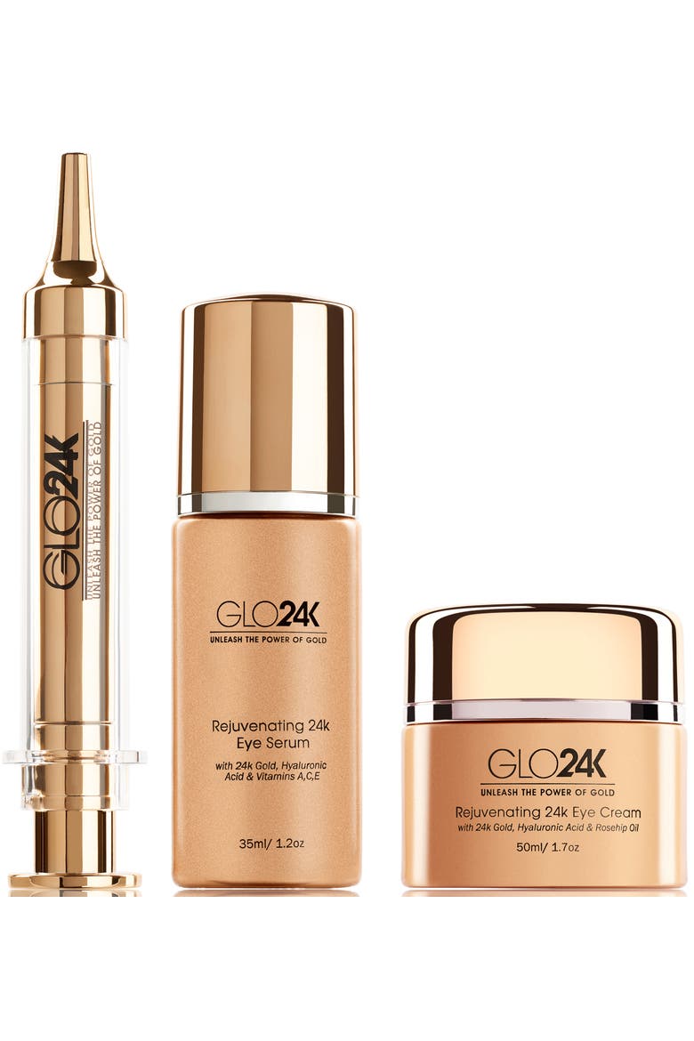 Eye Care Set with our 24k Instant Facelift Cream, Eye Treatment Cream, and Eye Serum., Main, color, NA
