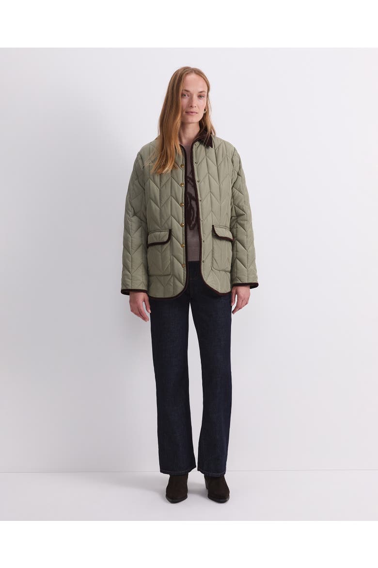 Gillian Quilted Shacket, Main, color, Sage