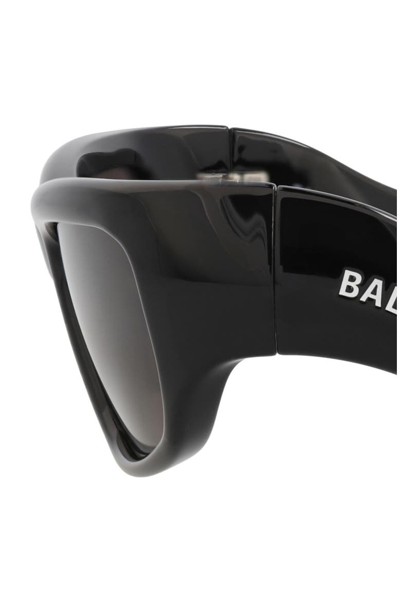 58mm Rectangular Sunglasses, Alternate, color, BLACK BLACK GREY