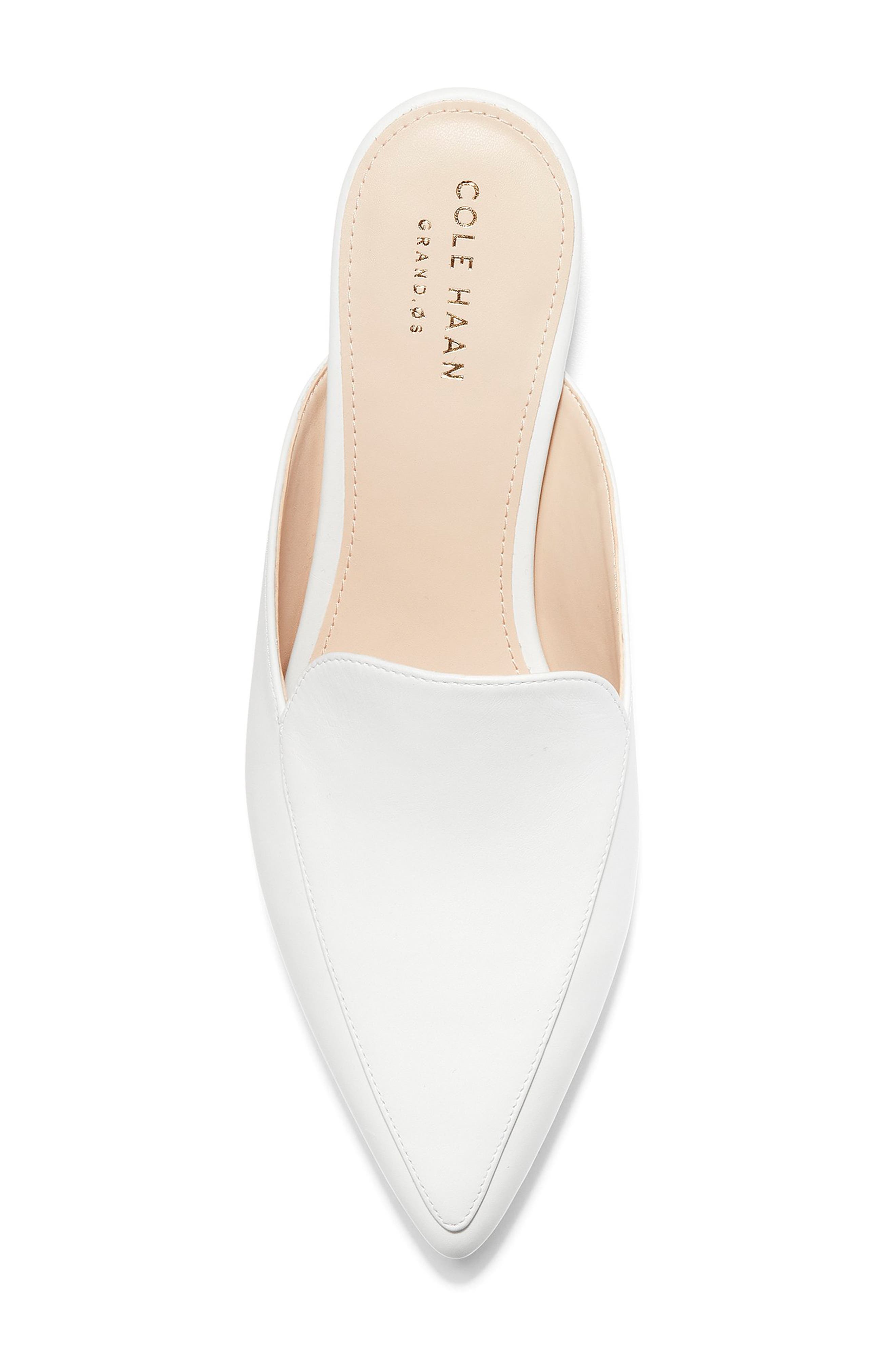 Piper Loafer Mule, Alternate, color, WHITE LEATHER