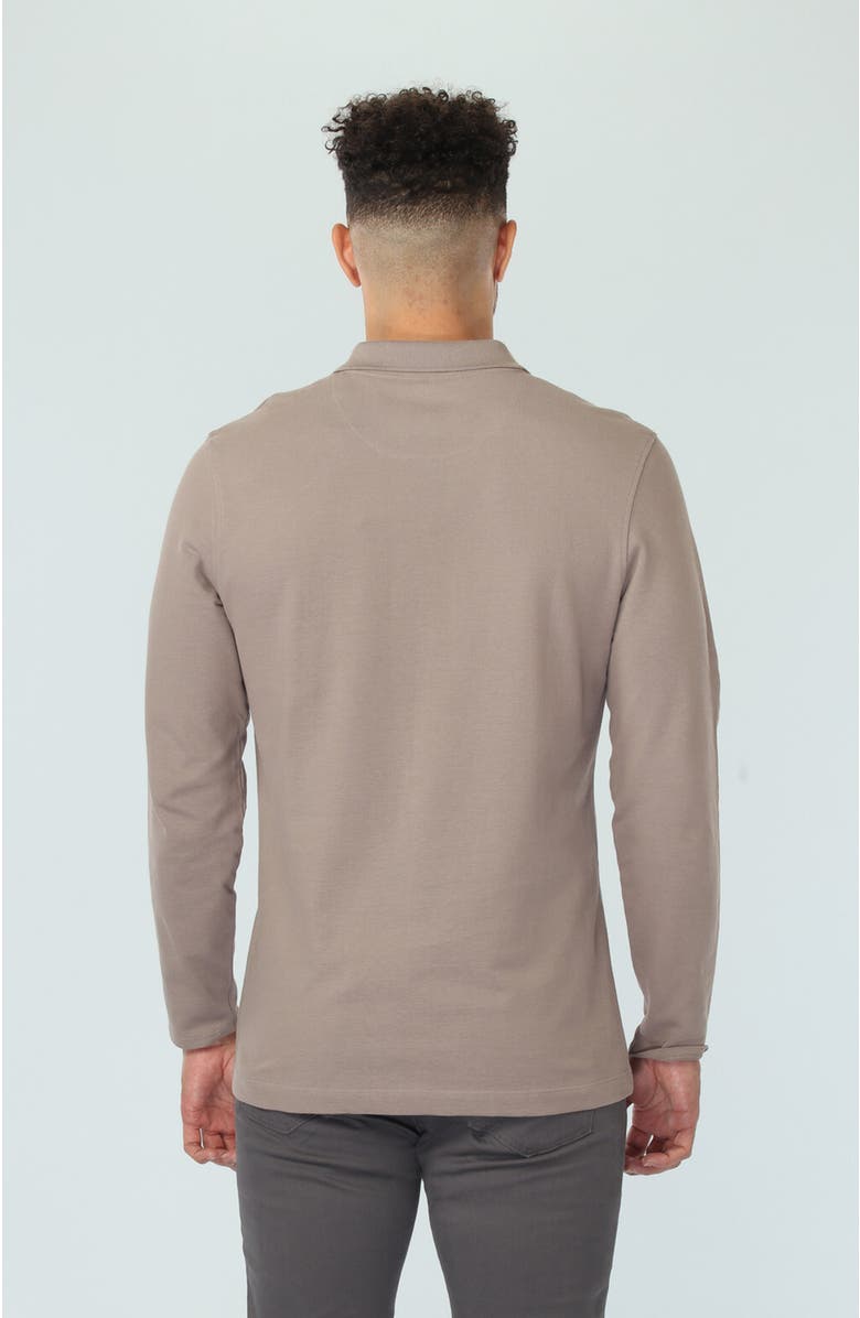 Vustra Driftwood Long Sleeve Polo, Alternate, color,