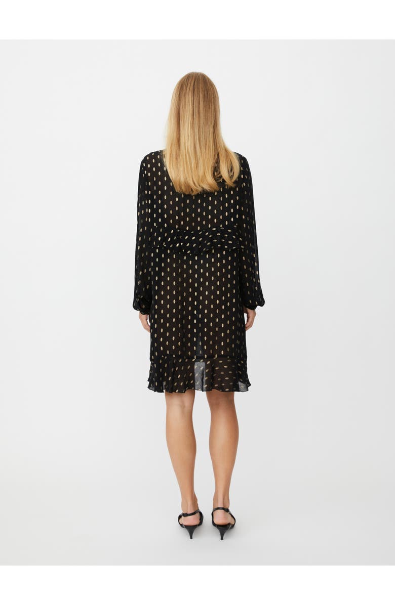 Masai Copenhagen Long Sleeve V-Neck A-Line Dress, Alternate, color, Black