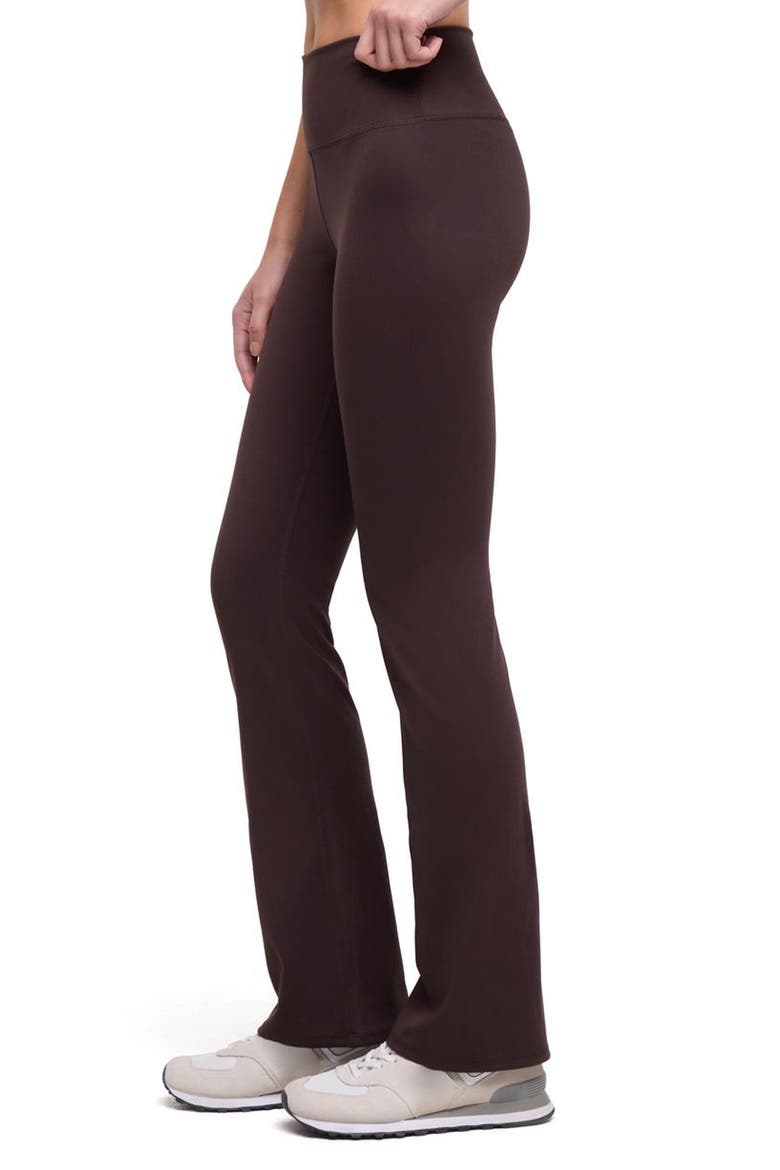 Bea Flare Leggings & Scrunchie Set, Alternate, color, MOLE BROWN/ MULTI