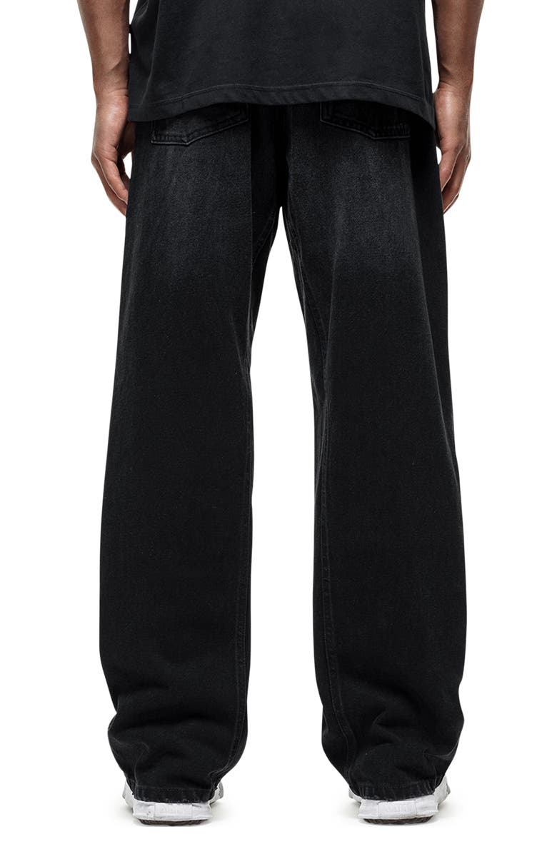 Good For Nothing Vintage Wash Black Baggy Denim Jeans, Alternate, color, Black