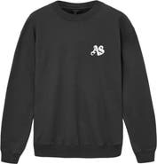 AllSaints Icon Oversize Cotton Crewneck Sweatshirt