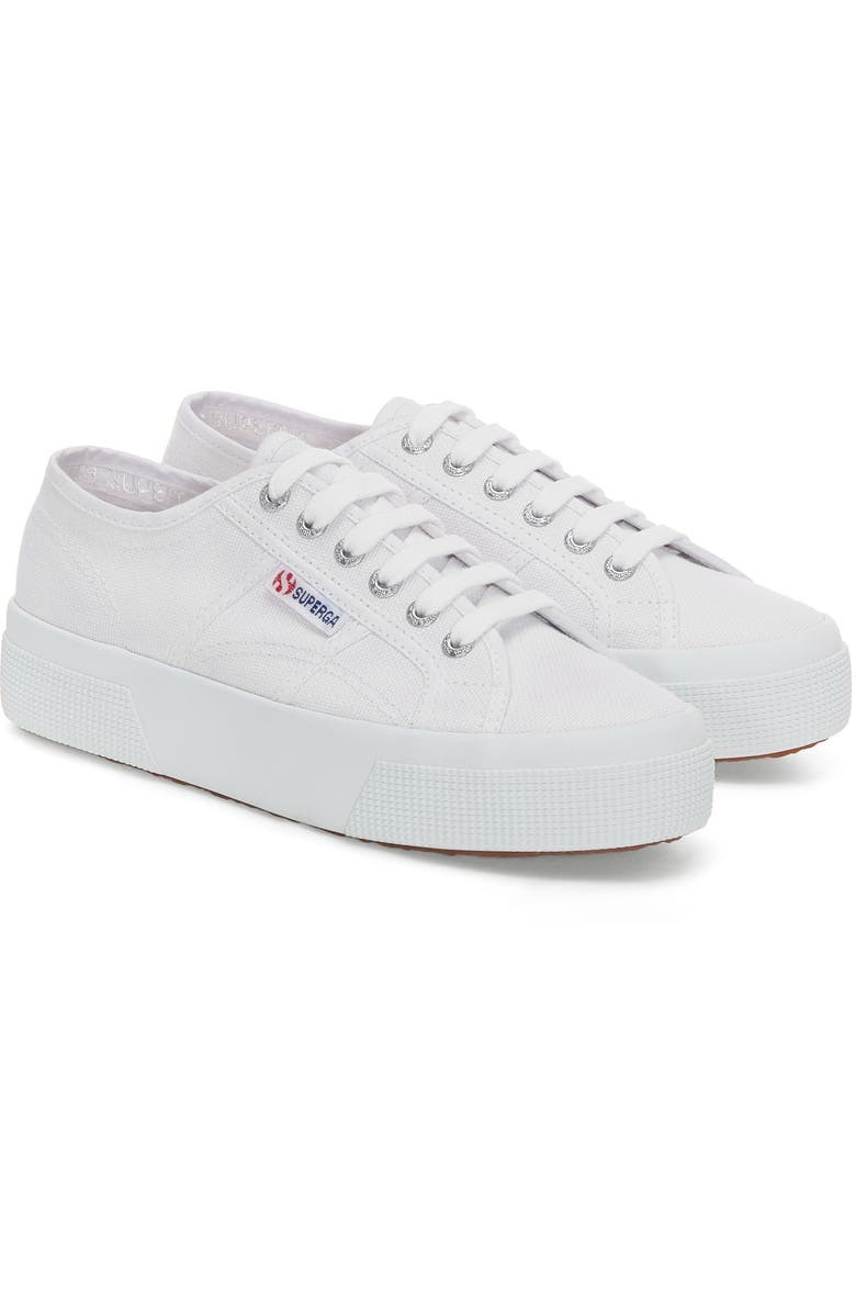 Superga 2740 Platform Sneakers, Alternate, color, White