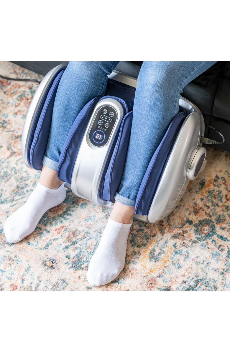 MIKO MAS II Foot, Leg & Calf Massager with Heat, Alternate, color, Silver