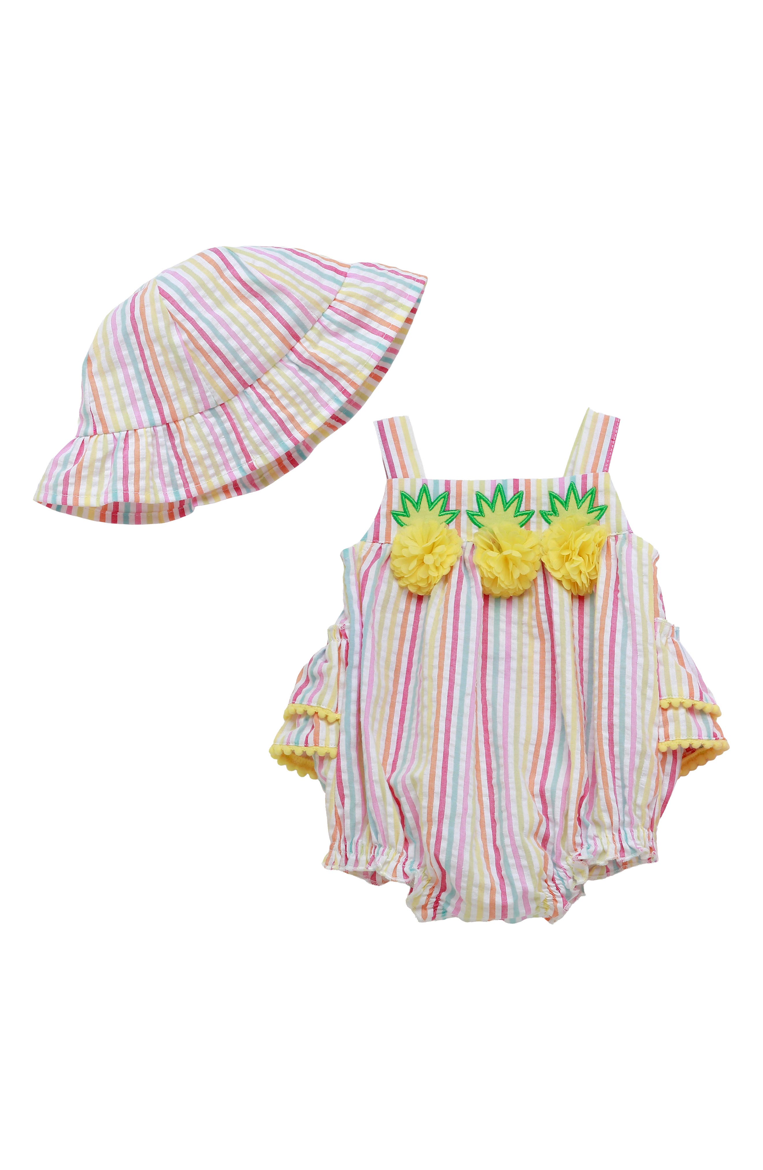 BABY STARTERS Kids' Bubble Romper & Bucket Hat Set