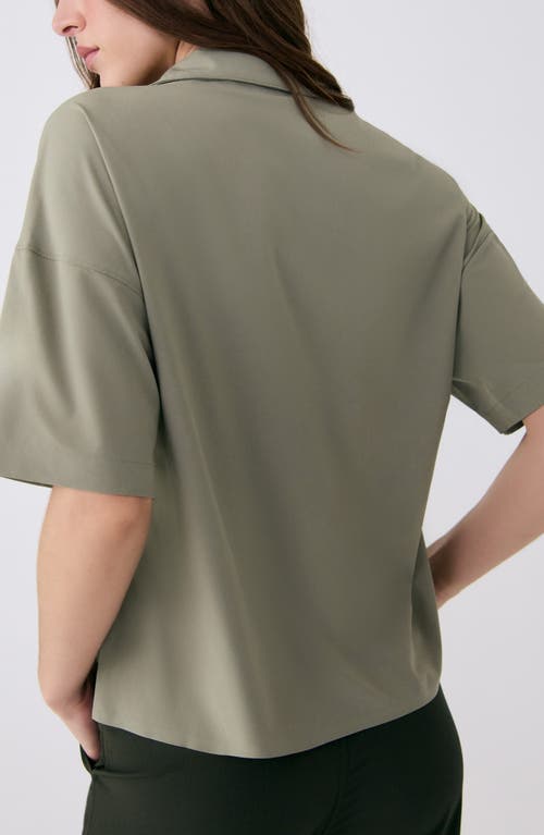 Lole Olivie Upf Short Sleeve Button-up Shirt