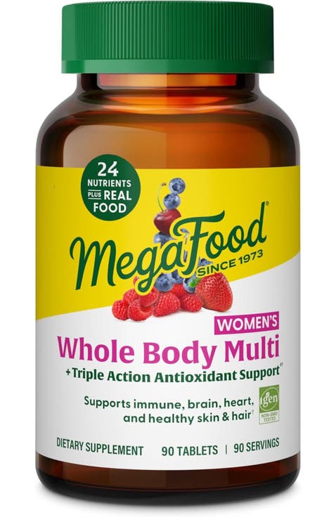 Whole Body Multivitamin For Women with Magnesium Glycinate, Biotin, Vegetarian, 90 Tablets