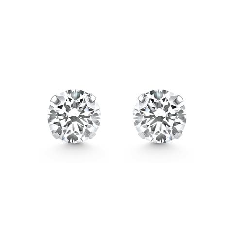 1/4 Ct TW Small Diamond Studs 14k Gold Lab Grown