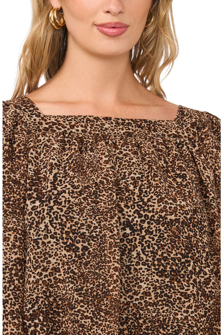 Square Neck Bubble Top, Alternate, color, RICH BLACK