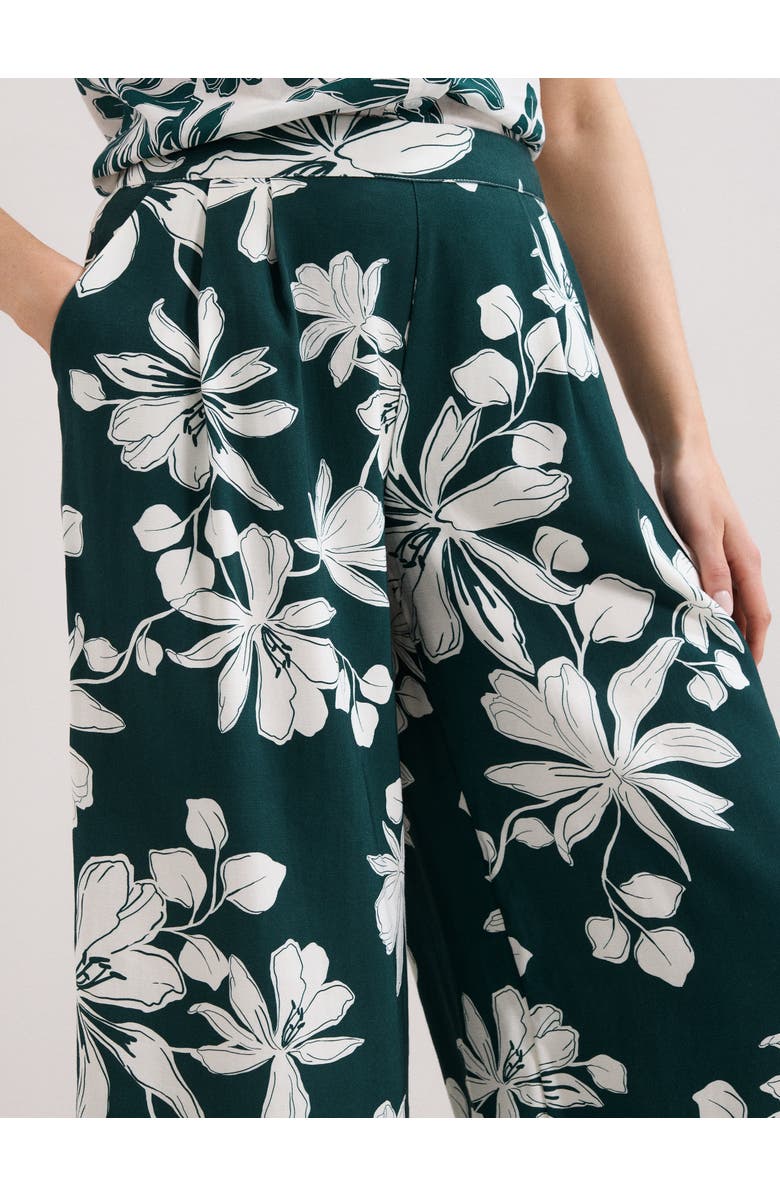 Phase Eight Josie Culotte Crop Trousers, Alternate, color, Green