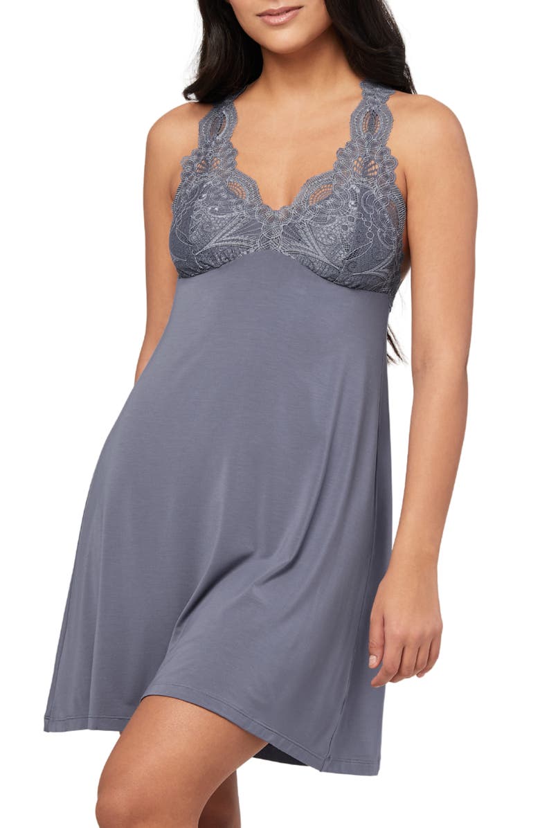 Fleur't Belle Epoque Lace Chemise, Main, color, 