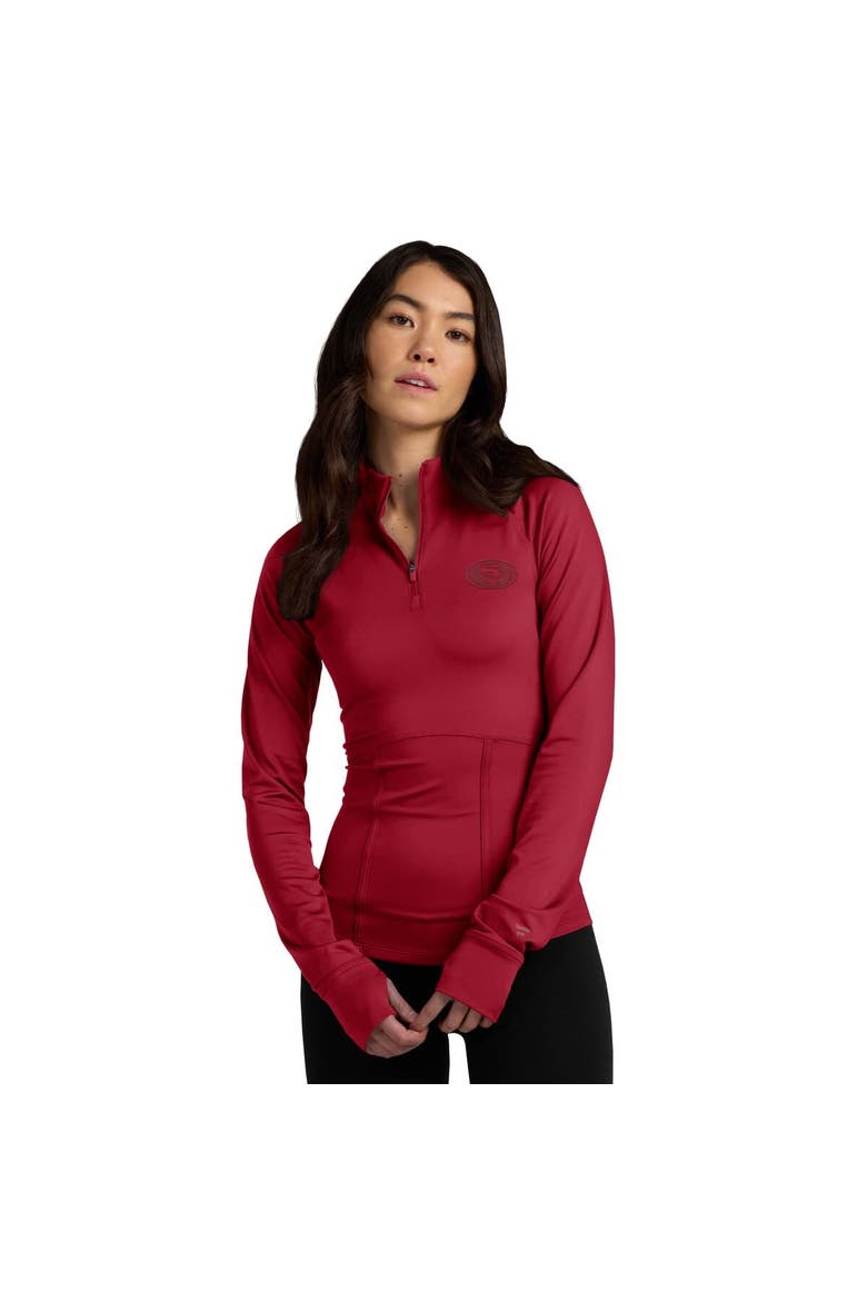 Women's Fanatics  Scarlet San Francisco 49ers Elements Quarter-Zip Jacket, Alternate, color, Scarlet