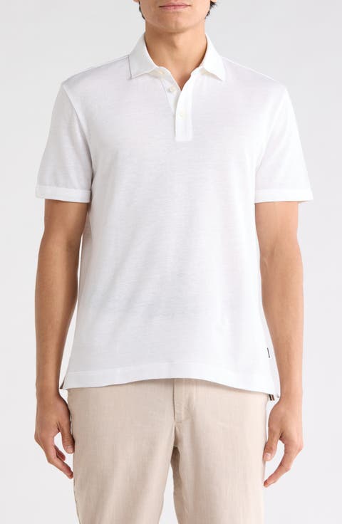 Press Cotton & Linen Blend Polo