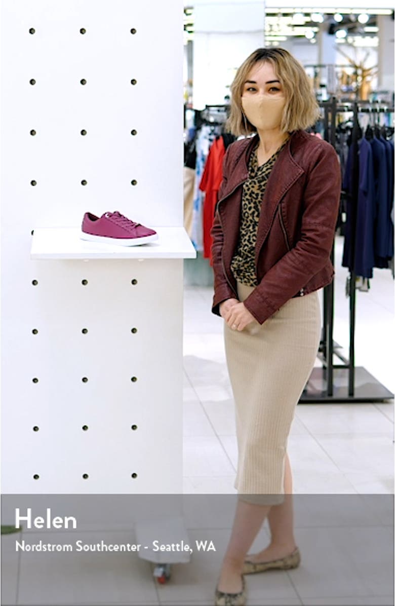 Feeki Leather Lace-Up Sneaker, sales video thumbnail