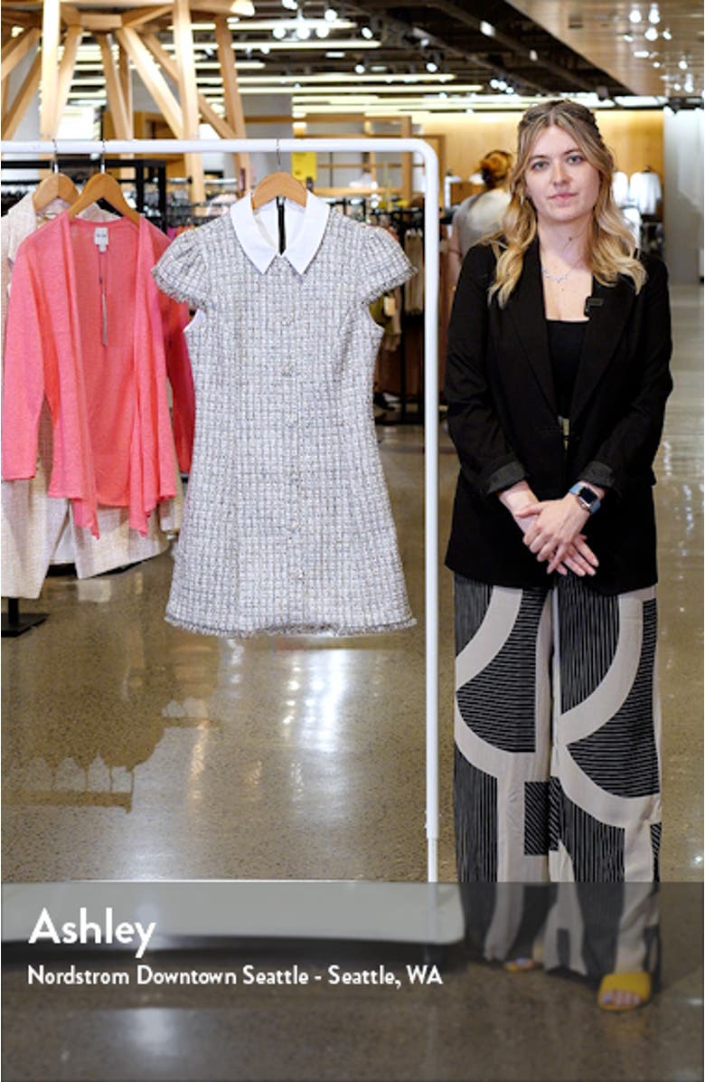 Riello Tweed Button Up Minidress, sales video thumbnail