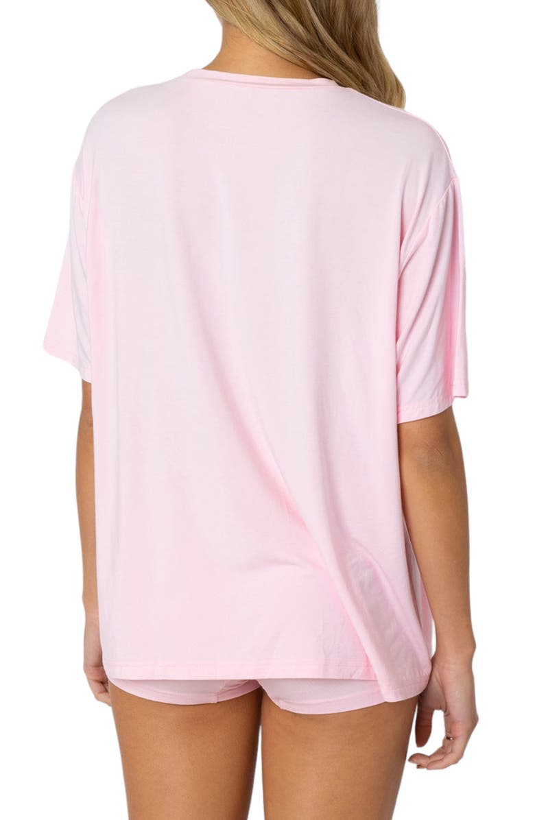 EDIKTED Oversize Crewneck T-Shirt, Alternate, color, Pink