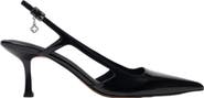 maje Patent leather slingback pumps