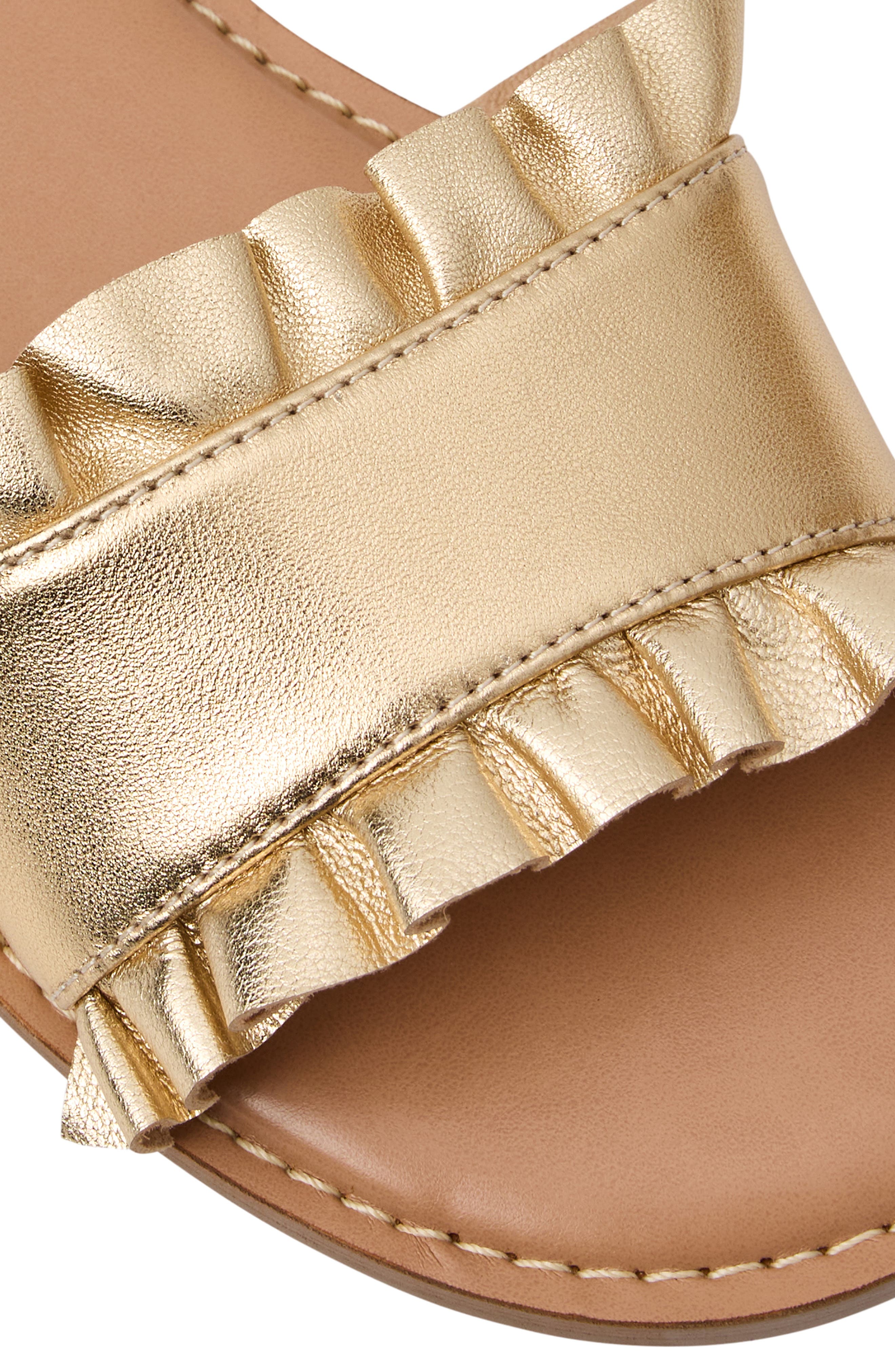 Jack Rogers Rozette Slide Sandal, Alternate, color, Gold