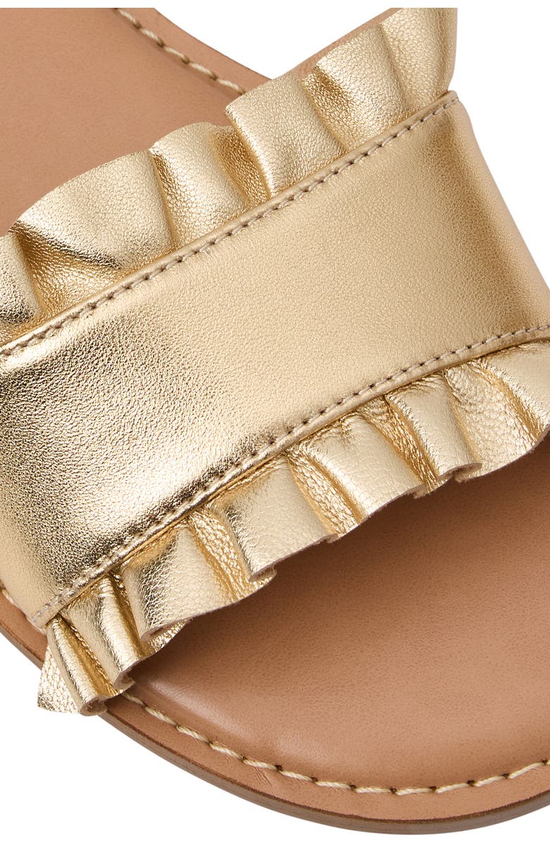 Jack Rogers Rozette Slide Sandal, Alternate, color, Gold