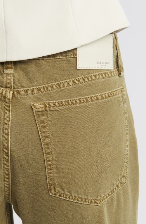 RAG & BONE RAG & BONE FEATHERWEIGHT DRE RAW HEM LOW RISE BAGGY WIDE LEG PANTS 