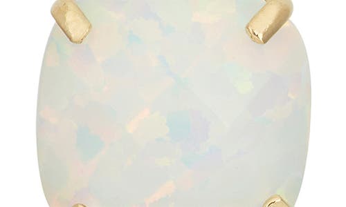 Fzn 10k Gold Solitaire Garnet Stud Earrings