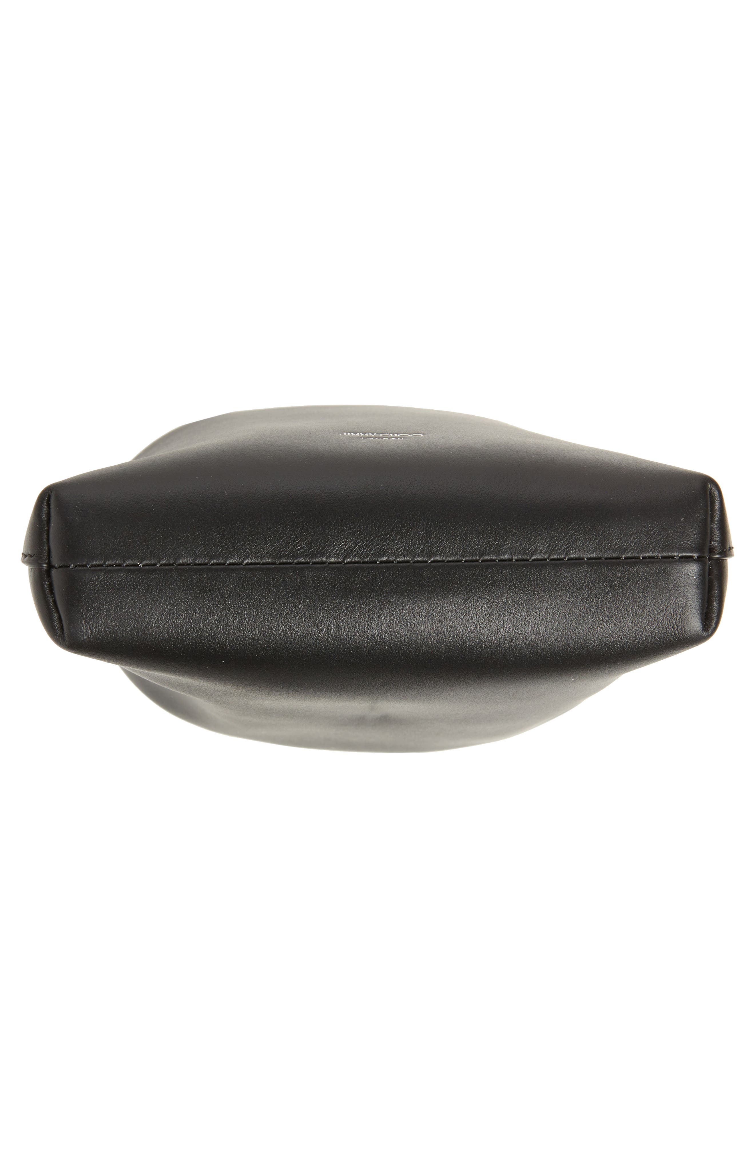 Jimmy Choo Bon Bon Leather Bucket Bag, Alternate, color, 