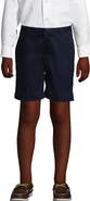 Lands' End Boys Slim Plain Front Blend Chino Shorts