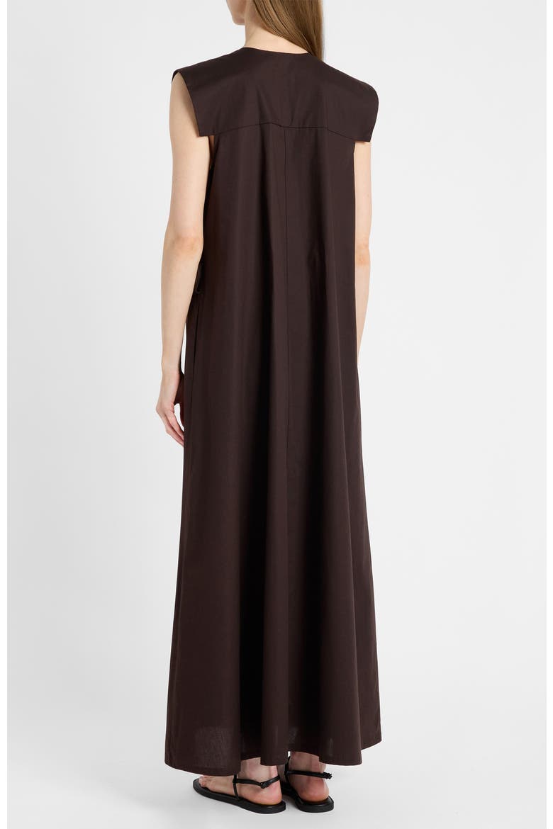 Niu Cap Sleeve Maxi Dress, Alternate, color, Coffee